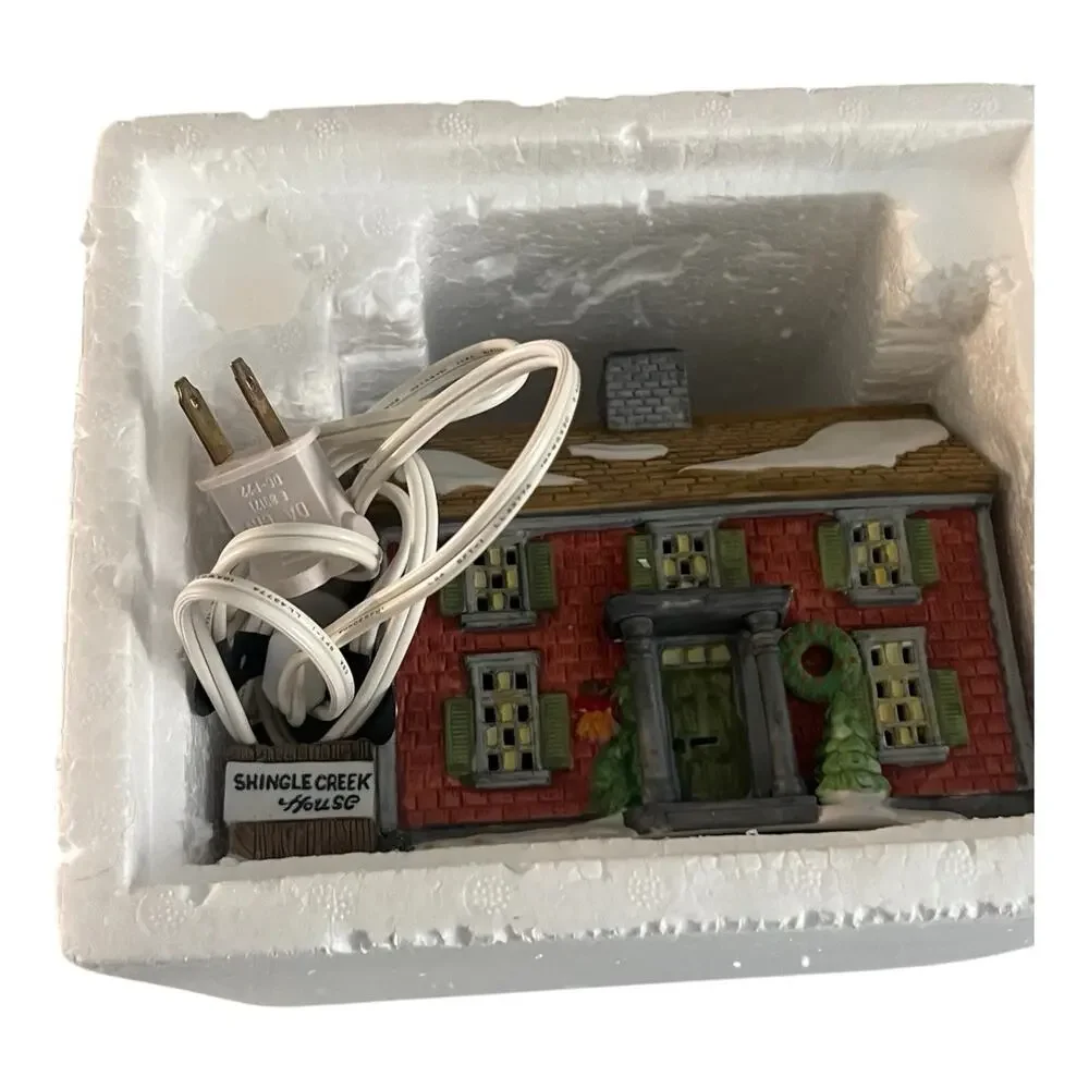 VTG ORIGINAL Dept 56 Heritage Village Shingle Creek House Lighted Retired EUC